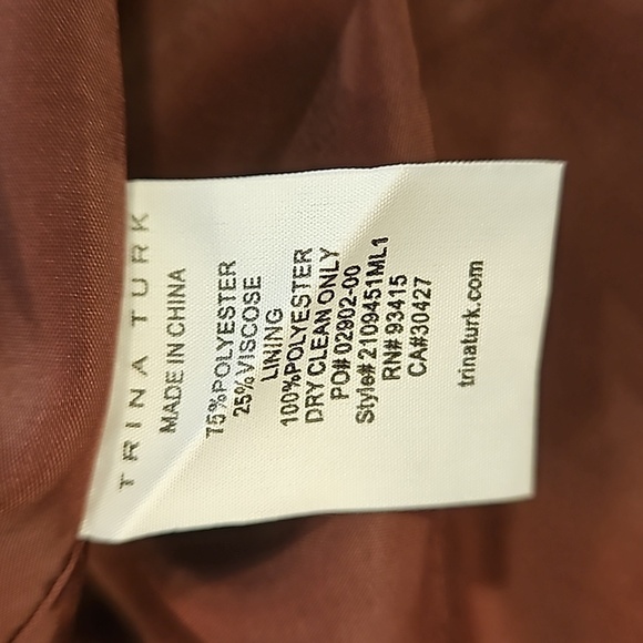 💕TRINA TURK💕 Parker Cape ~ Knit Melton Cab Frank Large L NWT - Picture 15 of 15